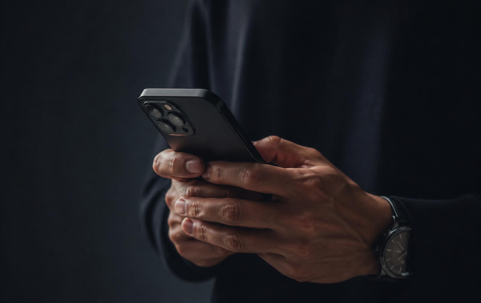 Pessoa usando o aplicativo de cashback no smartphone